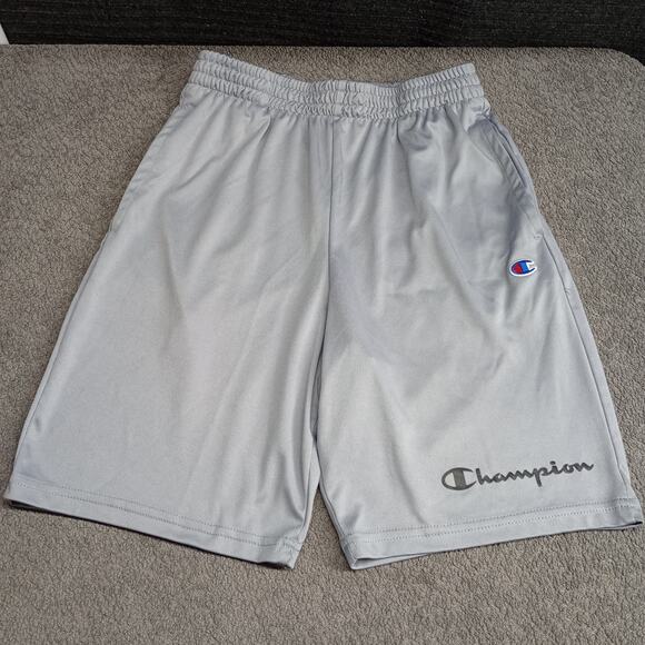 Champion Kids Athletic Logo Shorts Gray - Picture 1 of 5